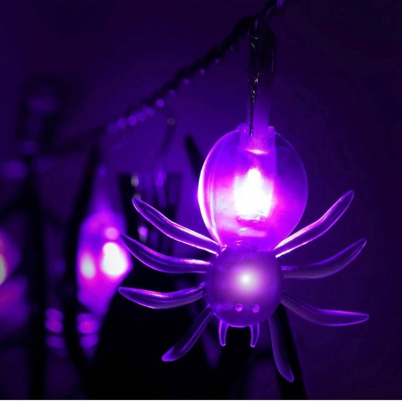 Halloween Spider and Skull Decoration String LED Lights - Picture 3 of 10